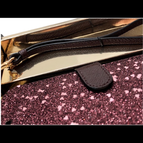 Purple Glittery Heart Phone Case Coach NIB Gift - Picture 15 of 16